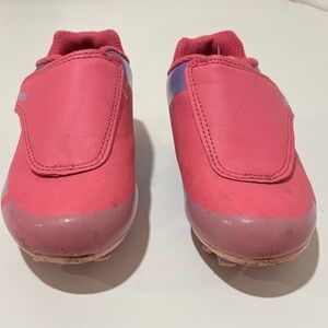Kids Pink Velcro cleats
